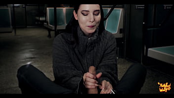 Beautiful stranger sucked me in train