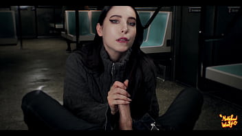 Beautiful stranger sucked me in train