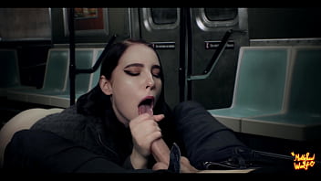 Beautiful stranger sucked me in train