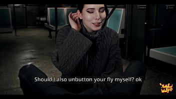 Beautiful stranger sucked me in train