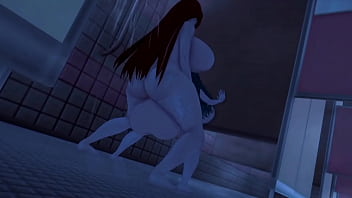 Futa fuck in the bathrooms