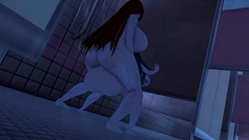 Futa fuck in the bathrooms