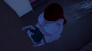 Futa fuck in the bathrooms