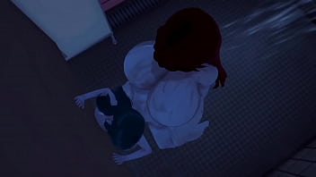 Futa fuck in the bathrooms