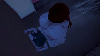 Futa fuck in the bathrooms