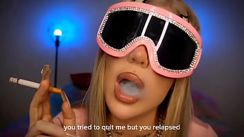 Relapsed smoking fetish and findom joi