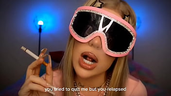 Relapsed smoking fetish and findom joi