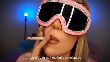 Relapsed smoking fetish and findom joi