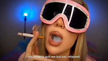 Relapsed smoking fetish and findom joi