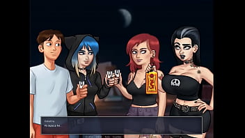 Summertime saga cap 52 jugando verdad o reto con 3 chicas sexys