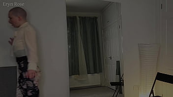 Suffering in stilettos tightlaced and made to walk