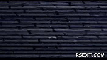 Skinny babe's peach licked hard