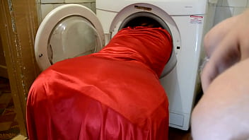 She got her head stuck in the washer so i took her from behind