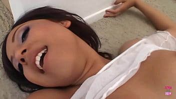 The individual manipulates veronique's genitalia and inserts a large phallus into her vaginal cavity The individual manipulates veronique's genitalia and inserts a large phallus into her vaginal cavity