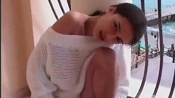 Red glamour teenager girl