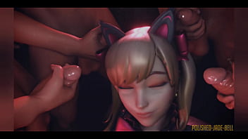 Overwatch cum on face cumpilation