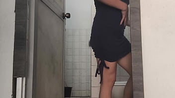 Homemade i spy on myself in the bathroom while i touch myself