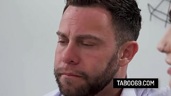 Inked wife has sex with her husband's stepbrother