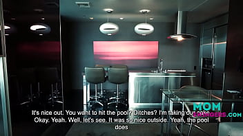 Step moms caught pegging eachother joined by step sons