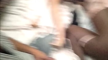 #blackandwhite #lingerie #thressome #fingering #ebony #fuck #lesbians #strapon #lickingpussy #doggystyle