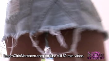 Big tit freak bella flashes everything in public