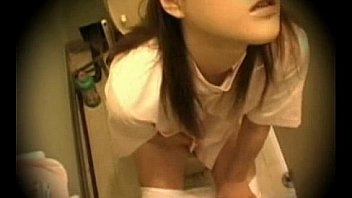 Asian nurse gets caught masturbating
