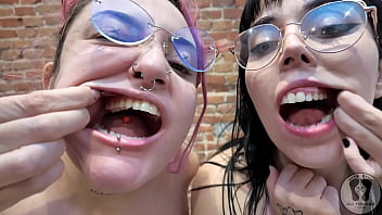 4k gg dental hygienist fetish toothbrushing dental thread