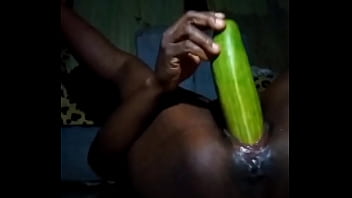 Big cucumber is used to fuck biggest pussy