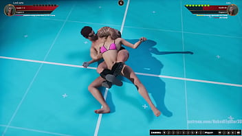 Jerle vs linn nf3d mixed kinky combat
