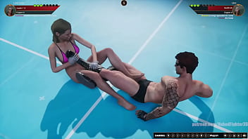 Jerle vs linn nf3d mixed kinky combat