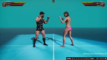 Jerle vs linn nf3d mixed kinky combat