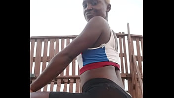 Crazybitch enjoying herself at the beach side