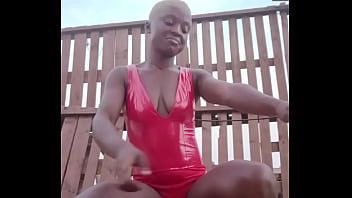 Crazybitch enjoying herself at the beach side