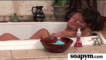 Hot soapy body massage 11