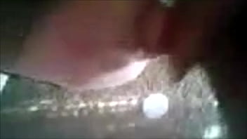 Chubby brunette blowing cock