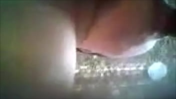 Chubby brunette blowing cock