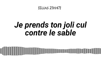 Audio pour les femmes je prends ton joli cul sur le sable voix d'homme bruits des vagues massage à la crème doigtage