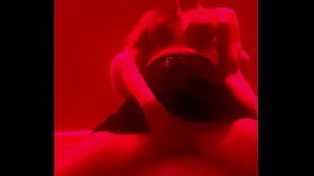 Sexy girl in the red room