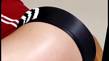 Miss deane traning in spandex shorts