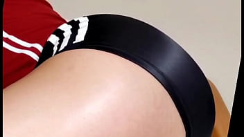 Miss deane traning in spandex shorts