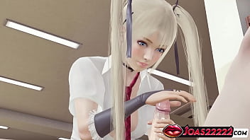 Busty Blonde Marie Rose Dead Or Alive – Hot Intence Handjob Sloppy Blowjob In Silent Library Mouth Fuck Ending With Cum On Face 3d Animation In Honey Select 2 thumbnail