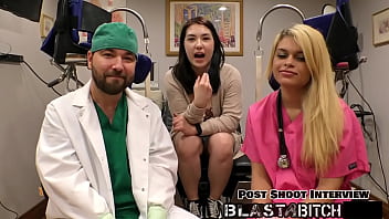 Mina moon's pussy gets blasted with cum