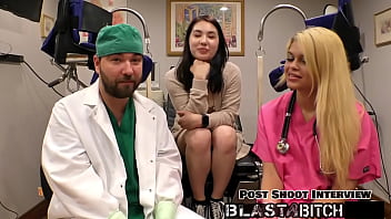 Mina moon's pussy gets blasted with cum