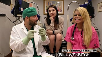 Mina moon's pussy gets blasted with cum