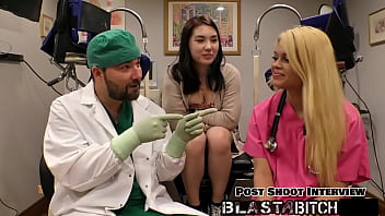 Mina moon's pussy gets blasted with cum