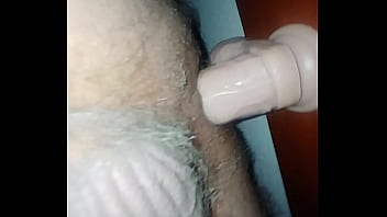 My Ass Play Headboard Ride With Thick Dildo thumbnail