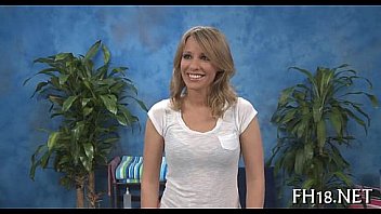 Beauty receives massage