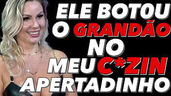 Ele botou o grandão no meu cuzinho