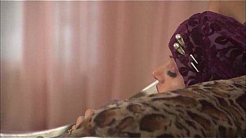 Slutty blonde in stockings fucks horny hunk in a bar