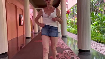 Taking a stroll at the royal hawaiian hotel in waikiki